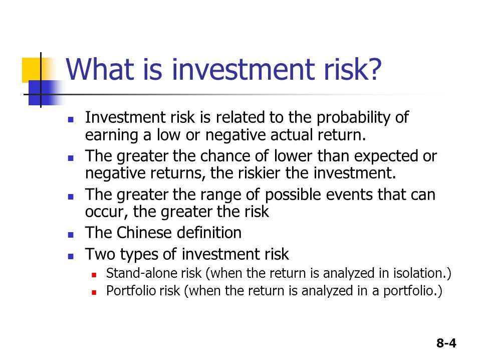 return on investment risk definition